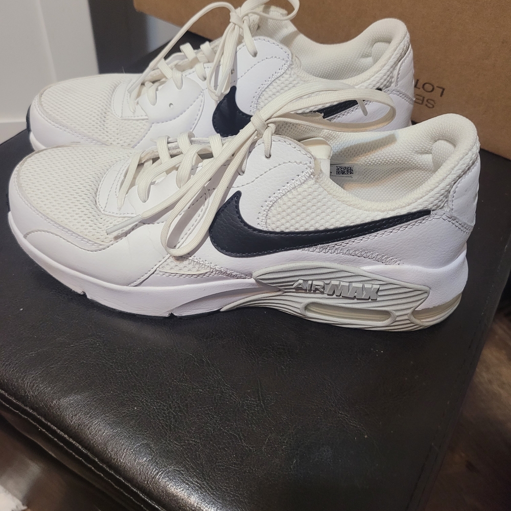 Nike Air Max White with Black Accents